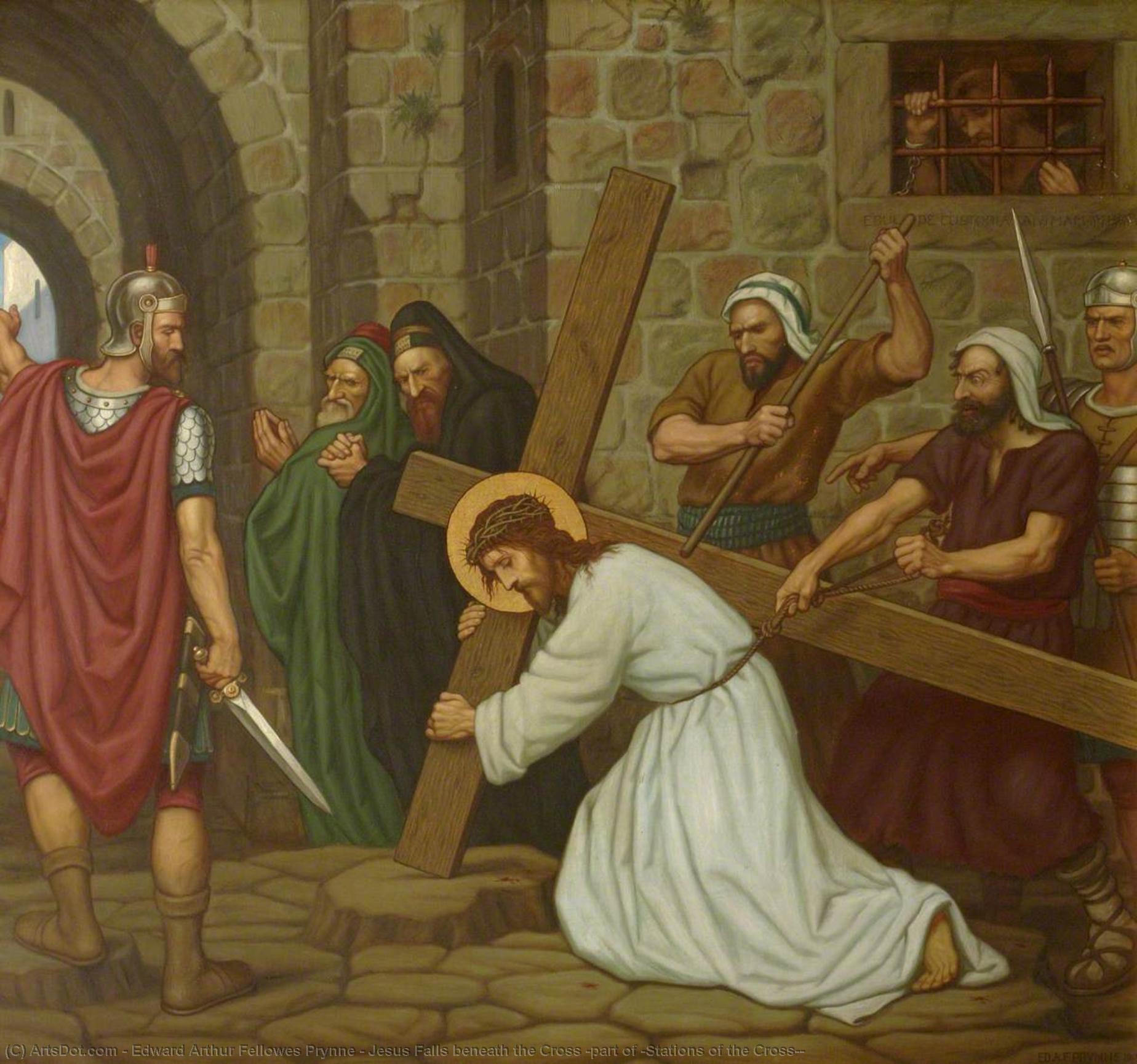 Jesus Falls beneath the Cross by Edward Arthur Fellowes Prynne